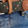 Faguo - Kaki & Terracotta belt in recycled polyester - The Good Chic